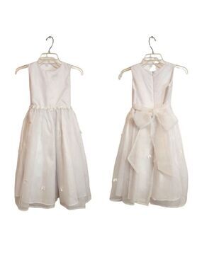 Jane Copeland White Fit And Flare Dress Size 7